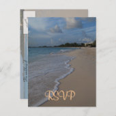 UAWG Special Beach Hochzeit Einladungspostkarte (Vorne/Hinten)