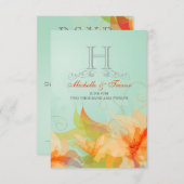 UAWG - Stilvolle Abstrakte Hochzeitseinladungen RSVP Karte (Vorne/Hinten)