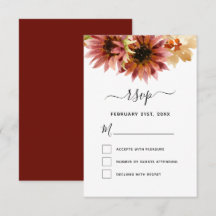 UAWG Sunflower Burgundy Country Wedding