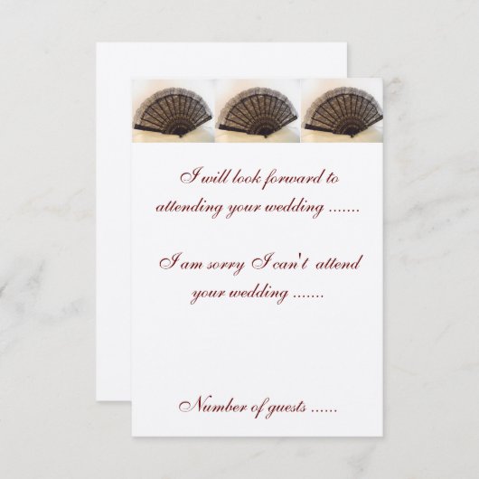 UAWG Tapestry & Rose - Einladung zur Hochzeit (Vorne/Hinten)