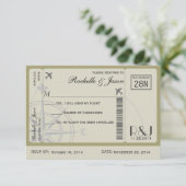 UAWG Ticket Airlines Einladung (Stehend Vorderseite)