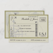 UAWG Ticket Airlines Einladung (Vorne/Hinten)