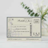 UAWG Ticket Airlines RSVP Karte (Stehend Vorderseite)