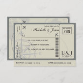 UAWG Ticket Airlines RSVP Karte (Vorne/Hinten)