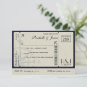 UAWG Ticket Airlines RSVP Karte (Stehend Vorderseite)