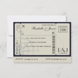 UAWG Ticket Airlines RSVP Karte