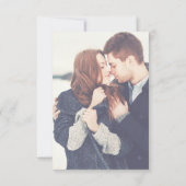 UAWG Transparentes Foto Hochzeit und Typografie Einladung (Rückseite)