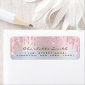 UAWG Tropfen Rosa Blush Rücksendeadresse Holograph (Insitu)