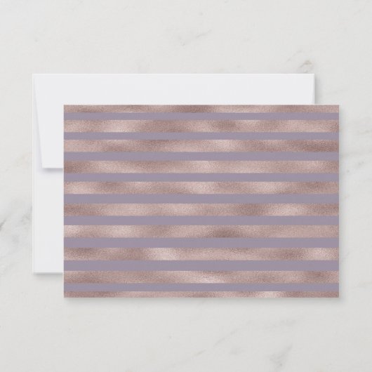 UAWG-Umschließungskarte für die lila Peach-Hochzei RSVP Karte (Rückseite)