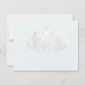 UAWG und Platzkarten Vintag Liebesvögel RSVP Karte (Rückseite)