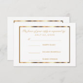 UAWG und Weiß RSVP Karte (Vorne/Hinten)