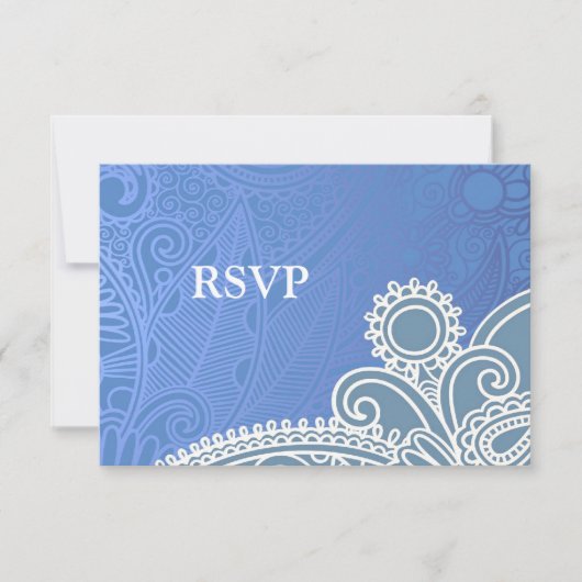 UAWG Viktorianische Hochzeitkarte RSVP Karte (Vorderseite)