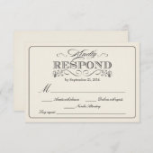 UAWG Vintag White - mit Song Request WT313 RSVP Karte (Vorne/Hinten)