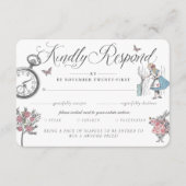 UAWG Vintage Alice im Wunderland und Windeln Begleitkarte (Vorderseite)