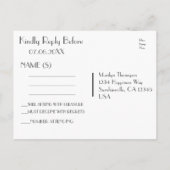 UAWG | VIP TUXEDO EINLADUNGSPOSTKARTE (Rückseite)