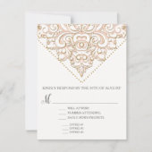 UAWG w Menu Wählen Sie ein Restaurant Formal Moder RSVP Karte (Vorderseite)