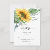 UAWG Watercolor Sonnenblumen RSVP Karte (Vorderseite)