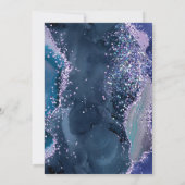 *~* UAWG Website AGATE AR13 Lavendel Stars Hochzei Einladung (Rückseite)