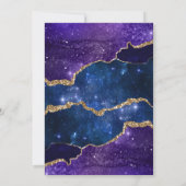 *~* UAWG Website - AGATE Blue AR13 Wedding Einladung (Rückseite)