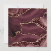 *~* UAWG Website AGATE MERLOT Gold AR13 Wedding Einladung (Rückseite)