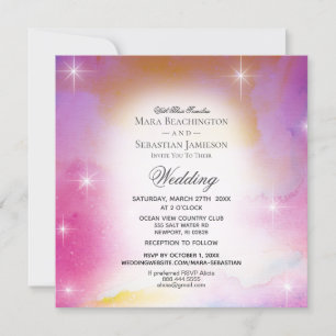 *~* UAWG Website Cosmos Nebula Celestial Wedding Einladung