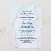 *~* UAWG Website Glitzer Ombre Pastel AR13 Wedding Einladung (Vorne/Hinten)