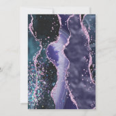 *~* UAWG Website - Lila AGATE Stars AR13 Hochzeit Einladung (Rückseite)