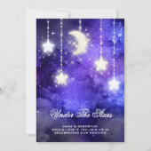 *~* UAWG Website MOON STARS Cosmic AR14 Wedding Einladung (Vorderseite)