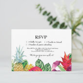 UAWG Wedding Aloha Tropical Cards Einladung Luau (Stehend Vorderseite)