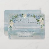 UAWG Wedding Arch mit Nautical Net RSVP Karte (Vorne/Hinten)