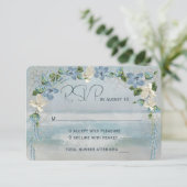 UAWG Wedding Arch mit Nautical Net RSVP Karte (Stehend Vorderseite)