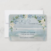UAWG Wedding Arch mit Nautical Net RSVP Karte (Vorderseite)