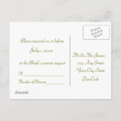 UAWG Wedding, Bird, Nature Chickadee Postkarte (Rückseite)