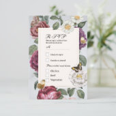 UAWG Wedding Bloom Floral Blume Butterfly Einladung (Stehend Vorderseite)