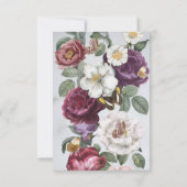 UAWG Wedding Bloom Floral Blume Butterfly Einladung (Rückseite)