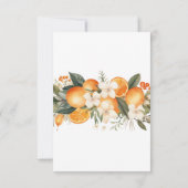 UAWG Wedding Blumen Orange Frucht Florals Einladung (Rückseite)