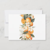 UAWG Wedding Blumen Orange Frucht Florals Einladung (Rückseite)