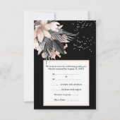 UAWG Wedding Blush Peach Pink Karcofloral Einladung (Rückseite)