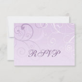 UAWG Wedding Card für lila Wirbel RSVP Karte (Rückseite)