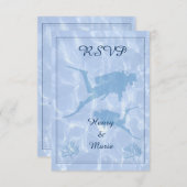 UAwg Wedding Card RSVP Karte (Vorne/Hinten)