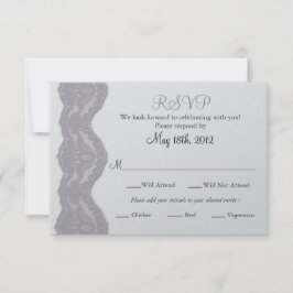 UAWG Wedding Card, Spitze RSVP Karte