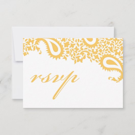UAWG Wedding Card with Food Option RSVP Karte (Vorderseite)