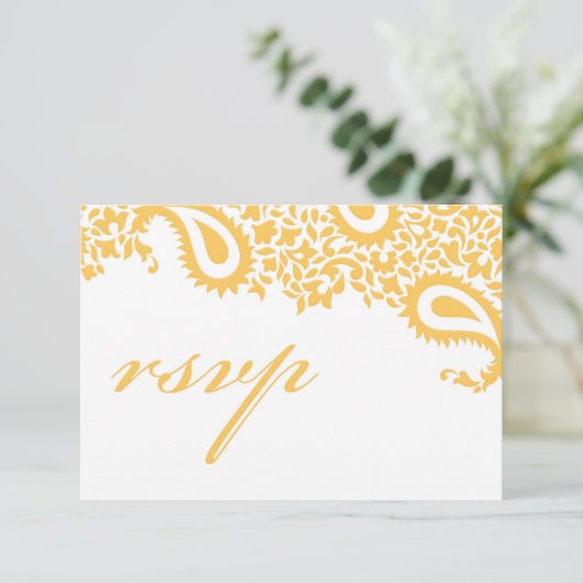 UAWG Wedding Card with Food Option RSVP Karte (Stehend Vorderseite)