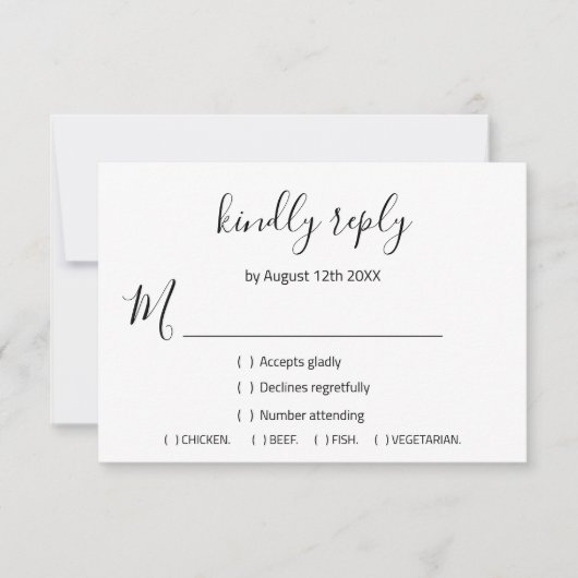 UAWG Wedding Glitzer Bridal White Violet Lila RSVP Karte (Vorderseite)