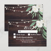 UAWG Wedding Holz Cards Rustikale Blume laden ein Einladung (Vorne/Hinten)
