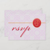 UAWG Wedding Indian Style Card RSVP Karte (Vorne/Hinten)