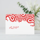 UAWG Wedding Indian Style Card RSVP Karte (Stehend Vorderseite)