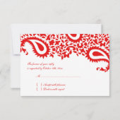 UAWG Wedding Indian Style Card RSVP Karte (Rückseite)