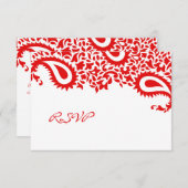 UAWG Wedding Indian Style Card RSVP Karte (Vorne/Hinten)