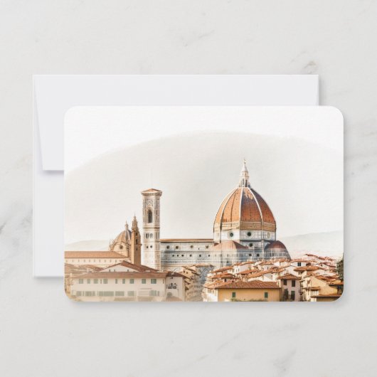 UAWG Wedding Insert Florence Italien Zielort Einladung (Rückseite)